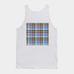 Conflower Plaid Tank Top